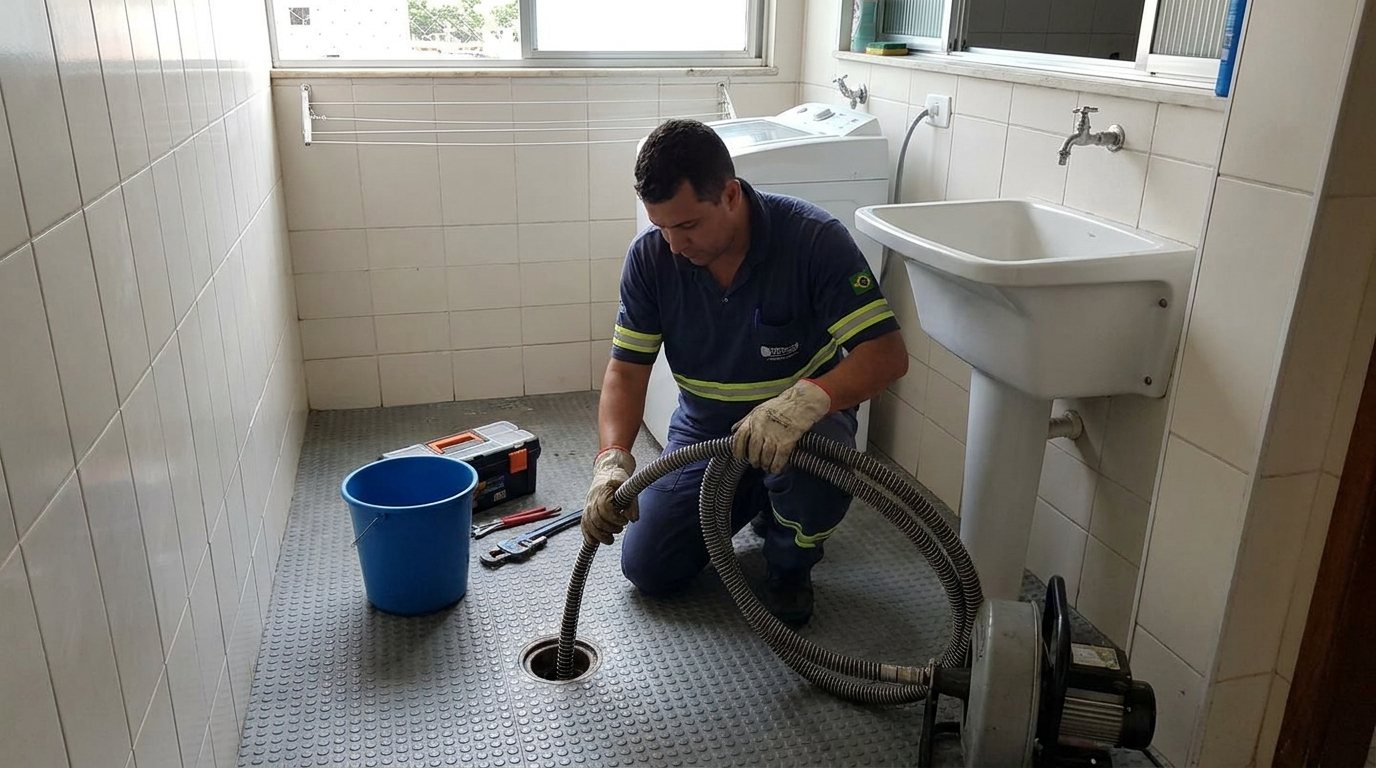 Ponto de Esgoto na Lavanderia em Caxias do Sul‑RS